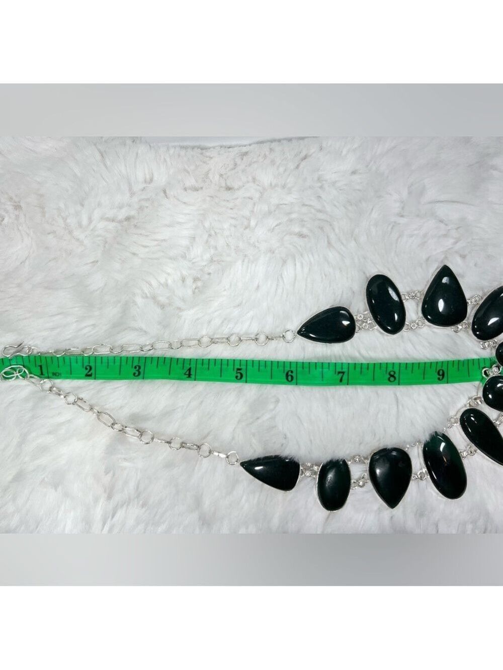 Jadeite 925 Large Gemstone Necklace ONLY - Picture 6 of 9